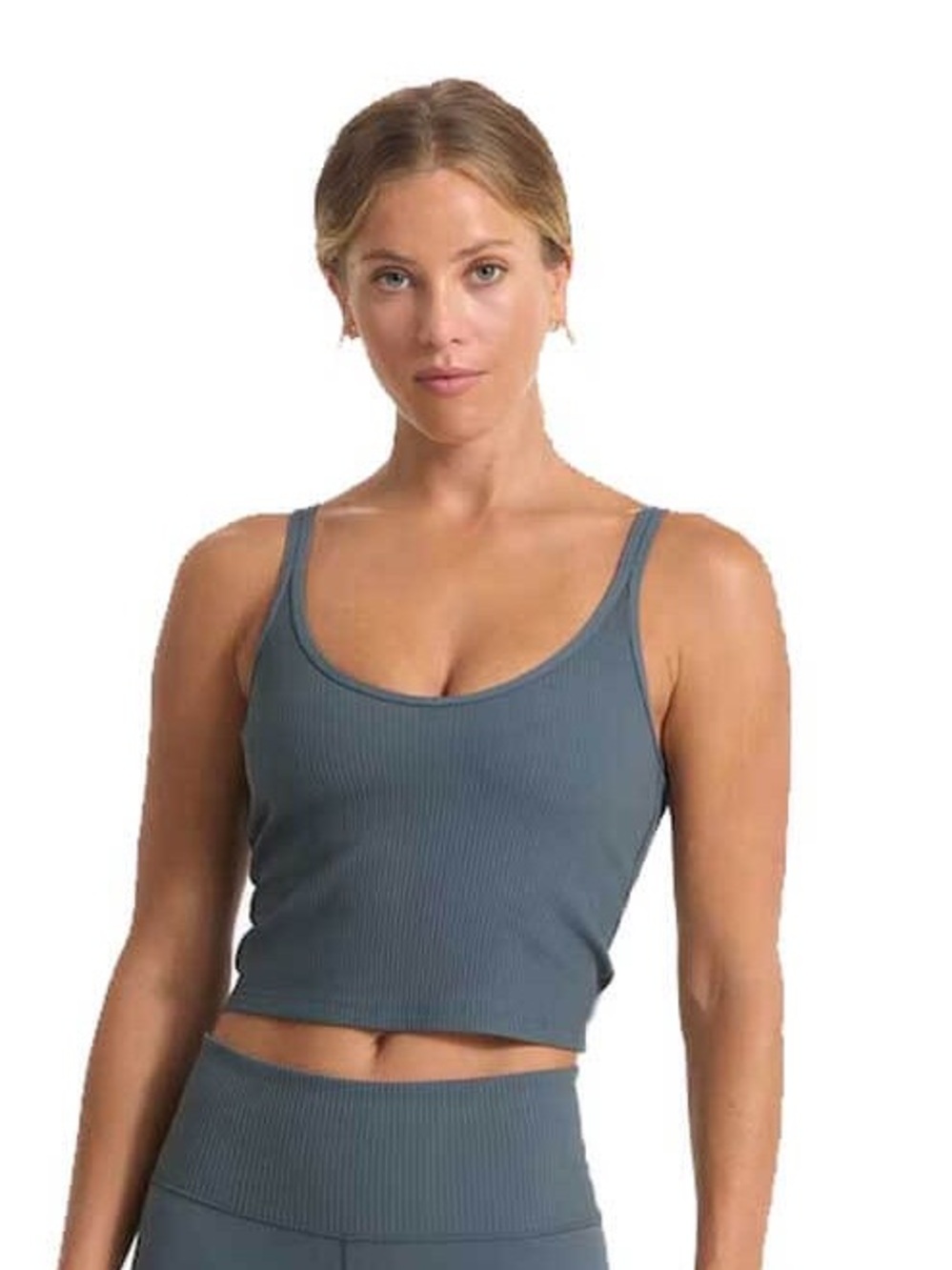 Vuori Rib Crop Tank - Stone - XS